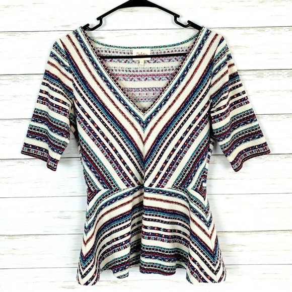 Anthropologie Tops - Anthropologie Deletta Hestia Floral Peplum Top